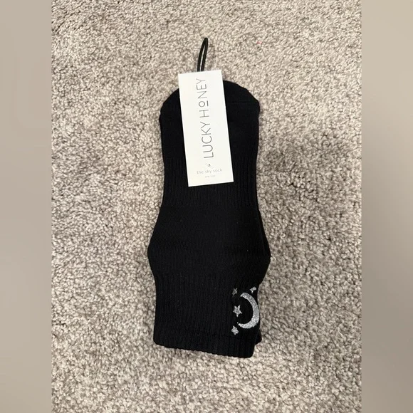 NWT! Lucky Honey Sky Grip Sock - Picture 3 of 5